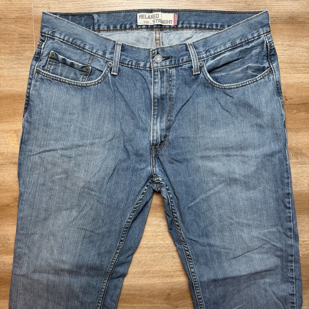Levis 559 Jeans Mens 36x30 Blue Relaxed Straight Leg Baggy Denim Casual Y2K
